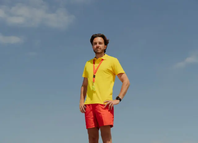 Reddingsbrigade aan het werk.