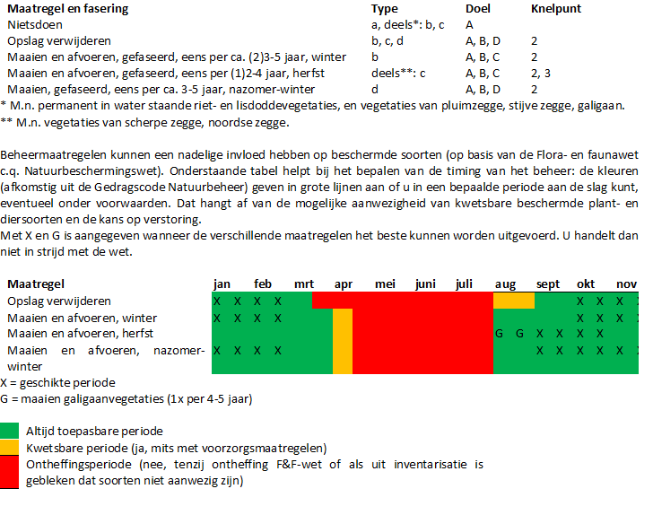 Maatregel en fasering N05.01 Moeras